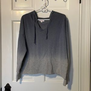 Medium blue and grey hoodie